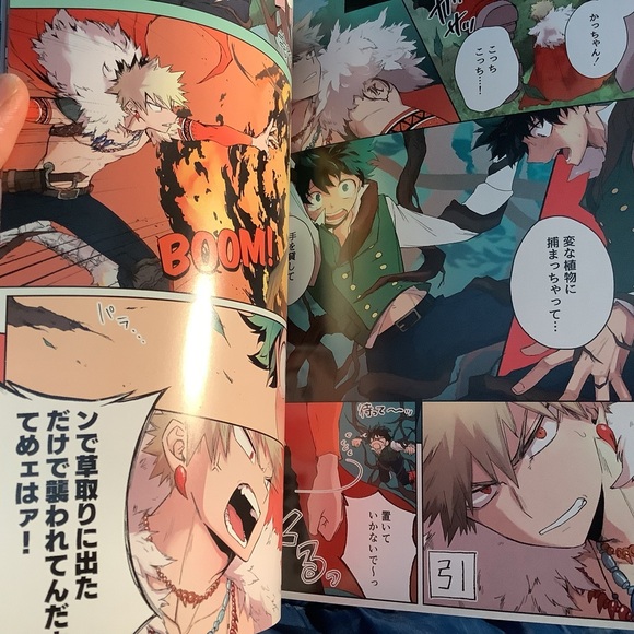 Bakugo x Izuku Deku Midoriya Yaoi Doujinshi Ride! Fantasy AU Short Stories ちょも太郎 - Picture 2 of 7